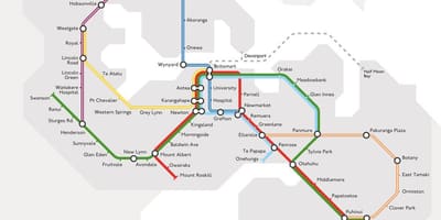הרכבת מפת אוקלנד